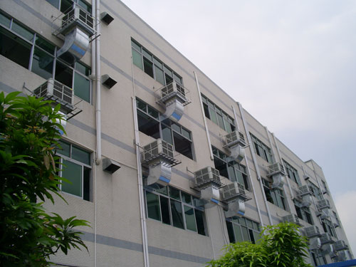 印染絲印廠車(chē)間降溫通…